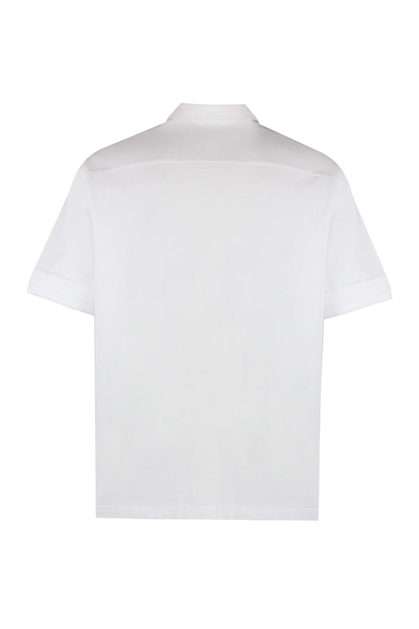 Short sleeve cotton polo shirt-1